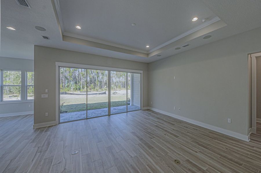 Representative unfurnished interior of a home built from the Julington by Riverside Homes in Hidden Creek at SilverLeaf 70' Series, St. Augustine (Image 34).
