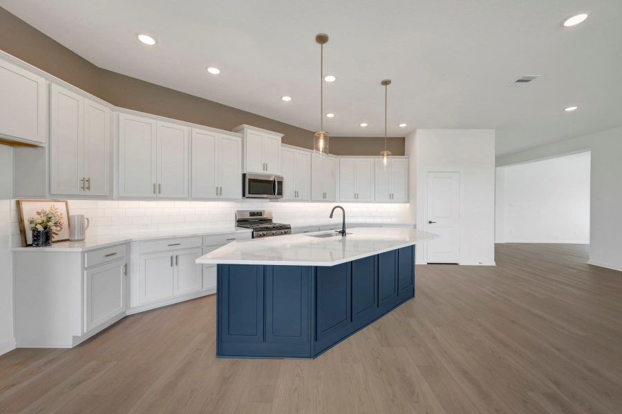 Furnished interior view inside a new home in The Grand Prairie 50’, Hockley (Image 17).