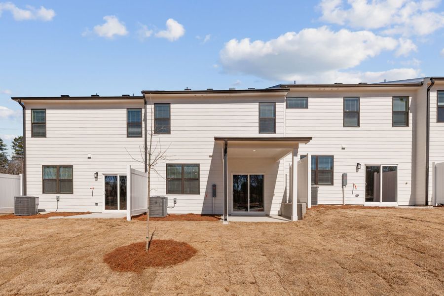 A building with a few windows.