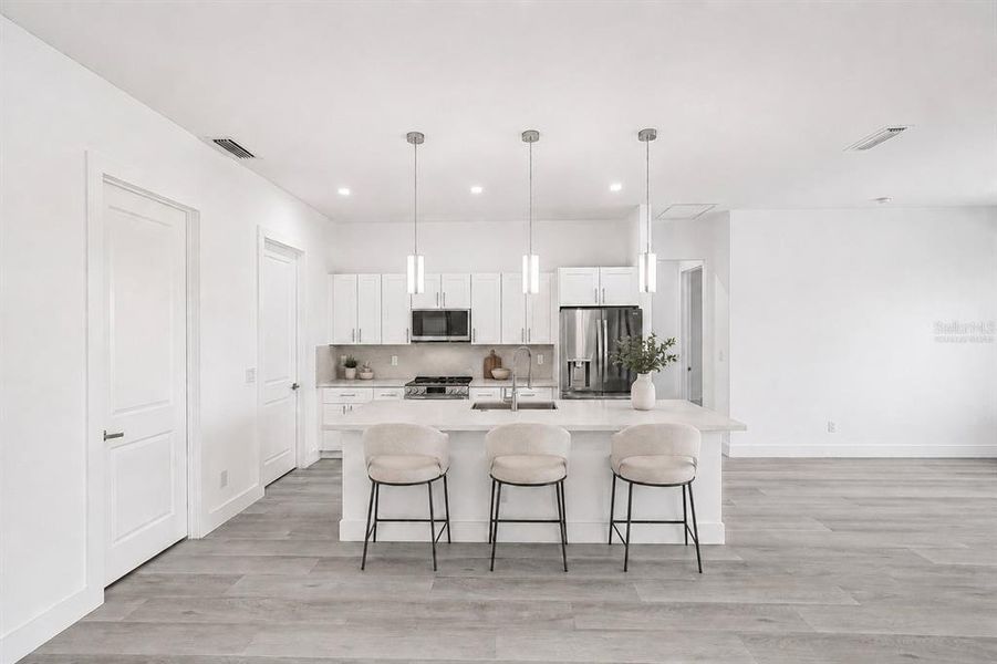Furnished interior view inside a new home in , Punta Gorda (Image 8). Furnished interior view inside a new home in , Punta Gorda (Image 8).