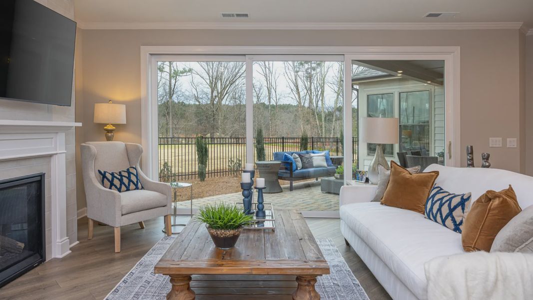 Representative furnished interior of a home built from the Promenade by Epcon Communities in The Courtyards at Oak Grove, Durham (Image 19). Representative furnished interior of a home built from the Promenade by Epcon Communities in The Courtyards at Oak Grove, Durham (Image 19).