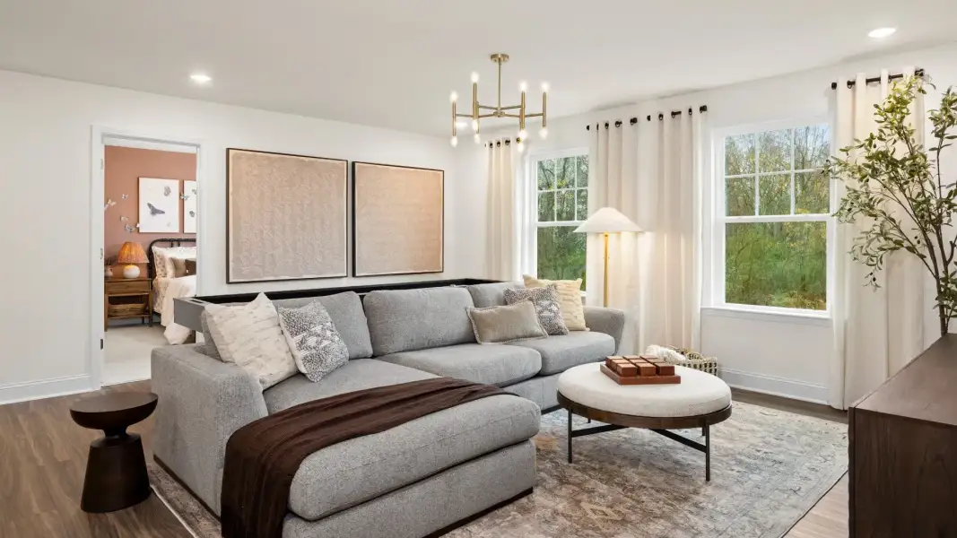 Furnished interior view inside a new home in Blake Pond, Lillington (Image 16). Furnished interior view inside a new home in Blake Pond, Lillington (Image 16).