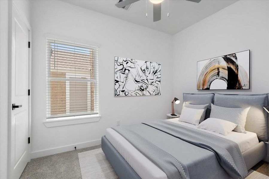 Staged - Third bedroom Staged - Third bedroom