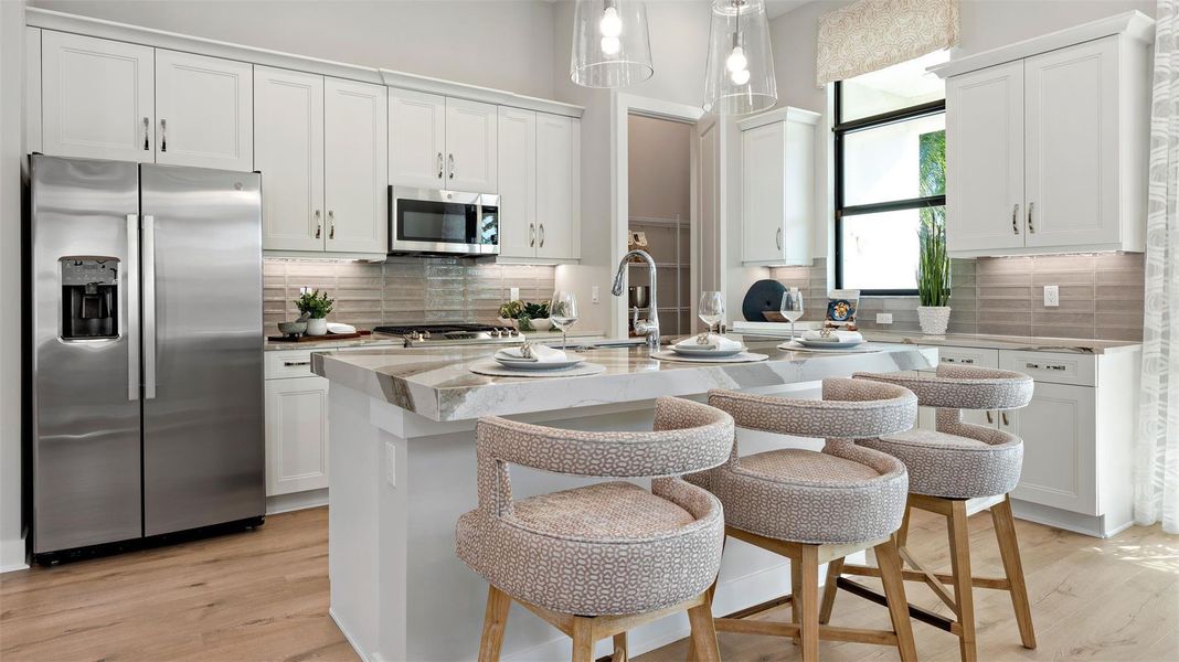 Furnished interior view inside a new home in Cresswind Palm Beach at Westlake, Westlake (Image 28).