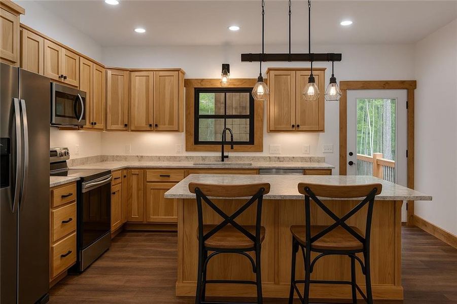 Furnished interior view inside a new home in , Ellijay (Image 38).