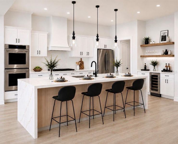 Furnished interior view inside a new home in , Orlando (Image 11).