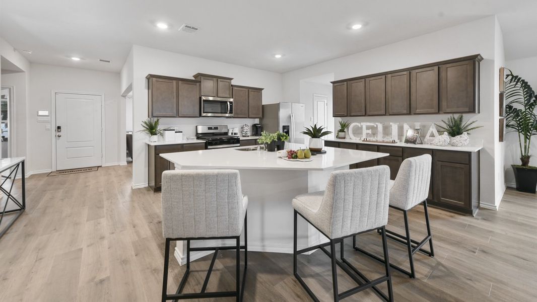 Furnished interior view inside a new home in Chalk Hill, Celina (Image 3). Furnished interior view inside a new home in Chalk Hill, Celina (Image 3).