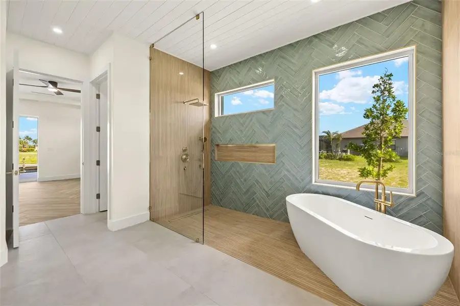 Furnished interior view inside a new home in , Cape Coral (Image 12). Furnished interior view inside a new home in , Cape Coral (Image 12).