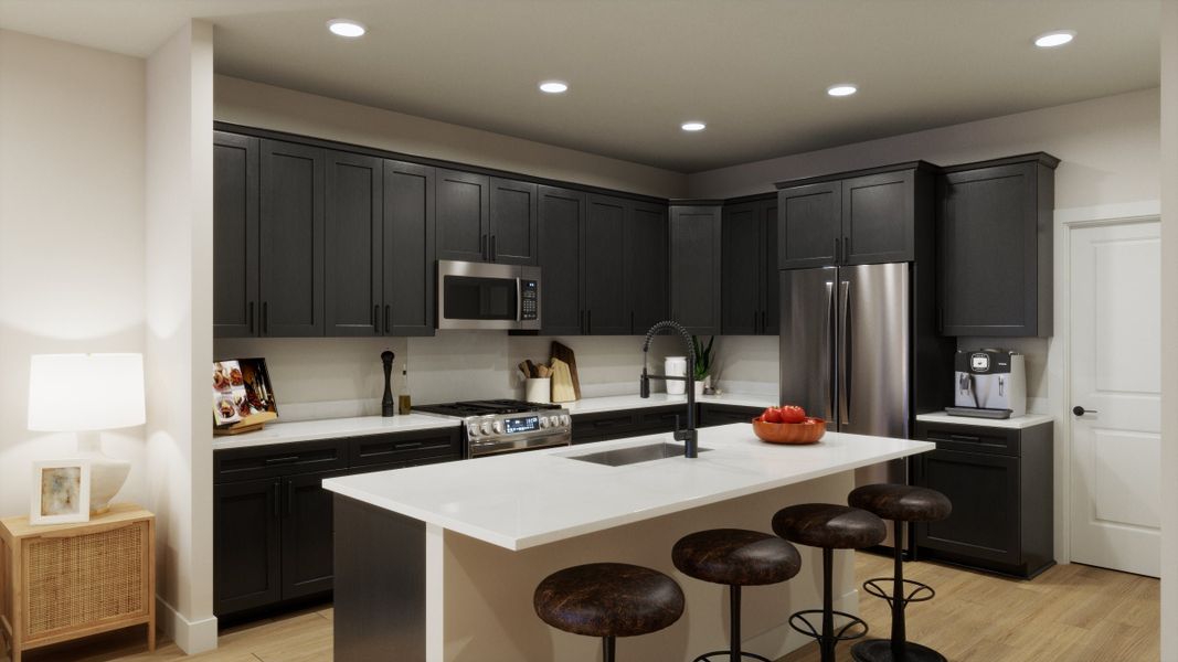 Representative furnished interior of a home built from the B End Unit by Trumark Homes in Hillcrest Creek, Arvada (Image 3).