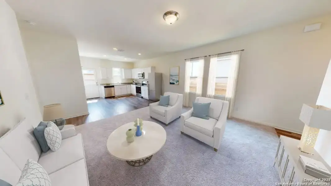 Furnished interior view inside a new home in Trails at Culebra, San Antonio (Image 9). Furnished interior view inside a new home in Trails at Culebra, San Antonio (Image 9).