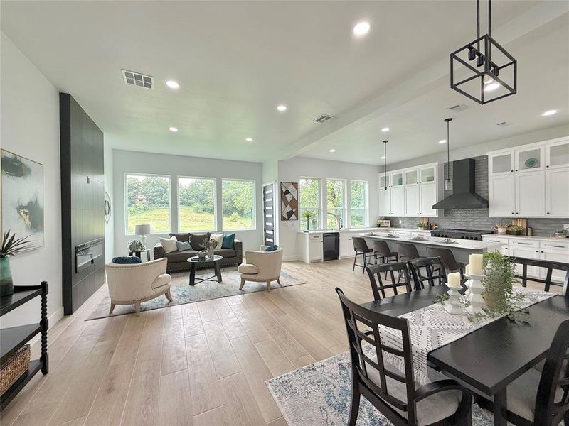 Furnished interior view inside a new home in , Fort Worth (Image 9).