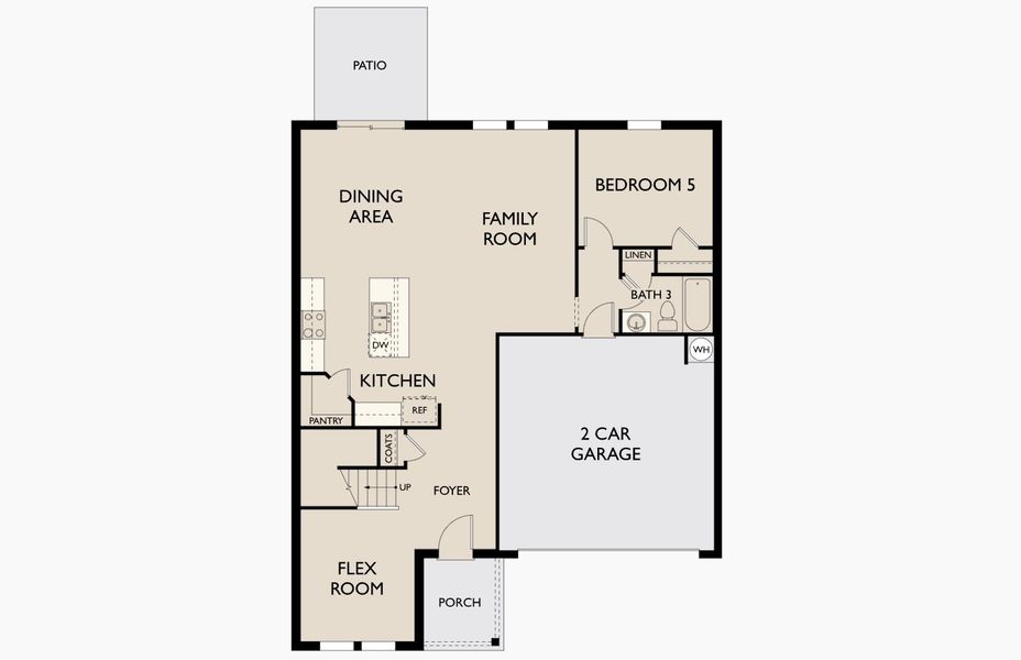 2D floor plan layout for the Galileo by Starlight Homes in Cattleman's Crossing, Fort Worth, TX (Image 3).