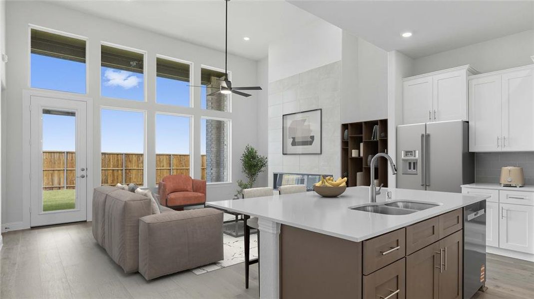 Furnished interior view inside a new home in Clearview Ranch, Royse City (Image 11).