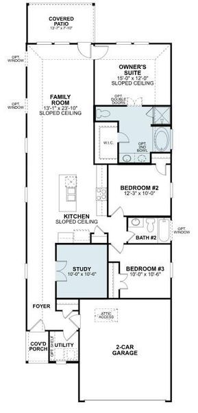 2D floor plan layout of this home in Lone Star Landing, Montgomery, TX (Image 3). 2D floor plan layout of this home in Lone Star Landing, Montgomery, TX (Image 3).