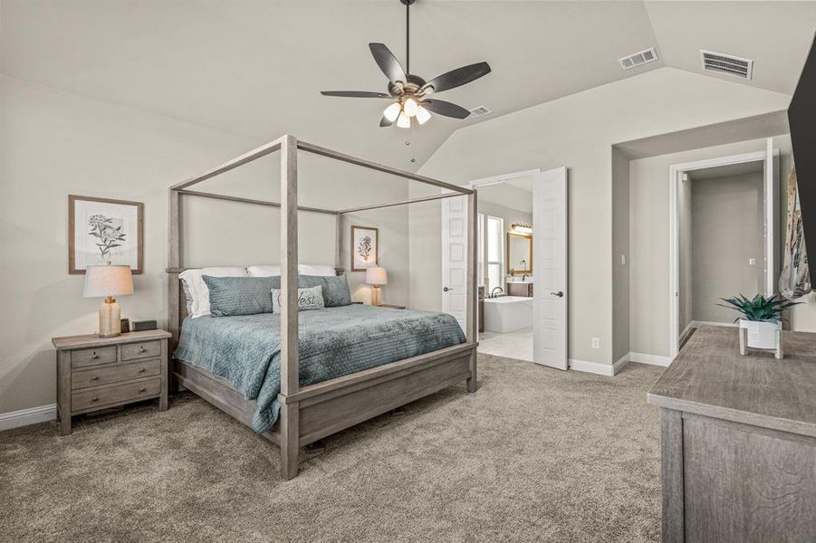 Furnished interior view inside a new home in The Meadows, Gunter (Image 29). Furnished interior view inside a new home in The Meadows, Gunter (Image 29).