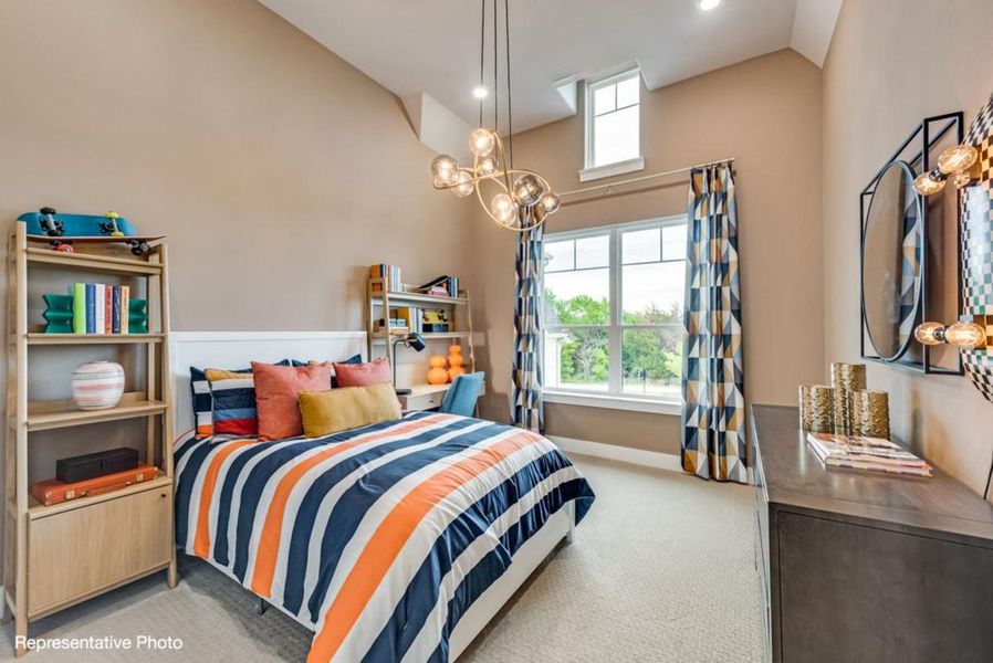 Furnished interior view inside a new home in Chatham Reserve, Providence Village (Image 16).
