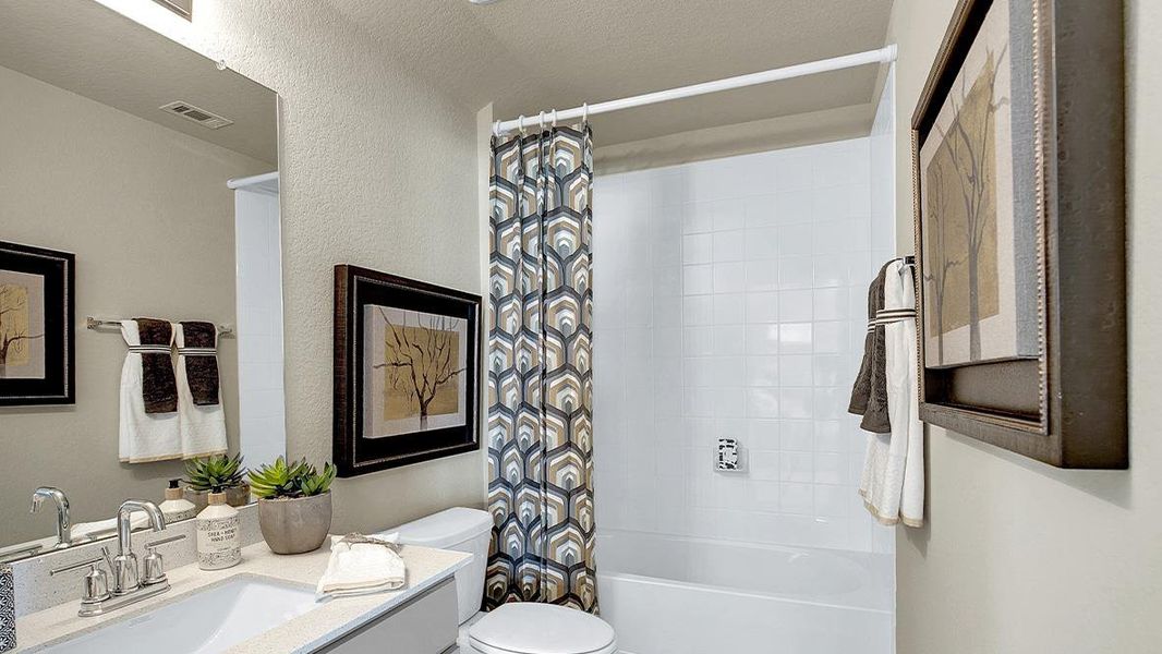 Furnished interior view inside a new home in Southgrove, Kyle (Image 10).