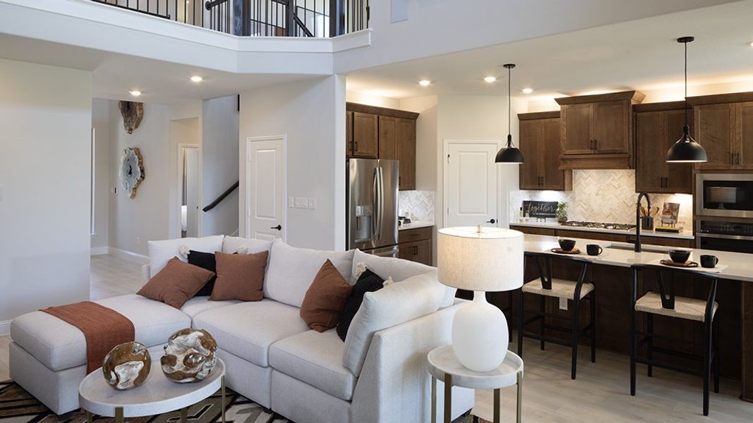 Furnished interior view inside a new home in The Ridge at Northlake, Northlake (Image 6). Furnished interior view inside a new home in The Ridge at Northlake, Northlake (Image 6).