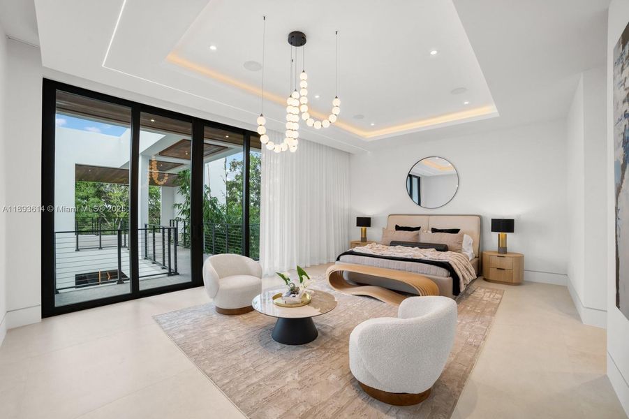 Furnished interior view inside a new home in , Miami (Image 5).