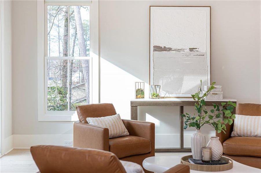 Furnished interior view inside a new home in , Alpharetta (Image 61).