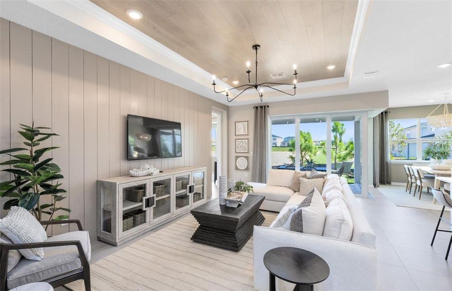 Furnished interior view inside a new home in Bridgewalk, St. Cloud (Image 22). Furnished interior view inside a new home in Bridgewalk, St. Cloud (Image 22).