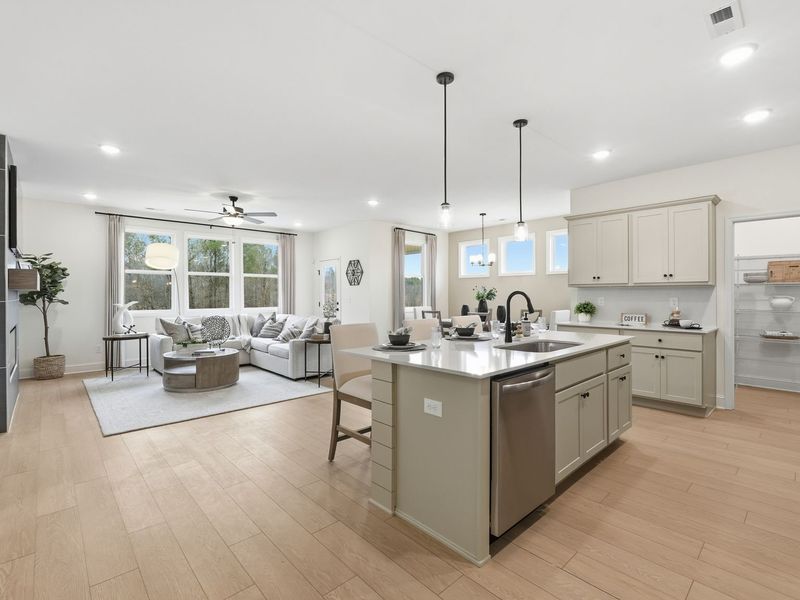 Representative furnished interior of a home built from the The Laurel J by Davidson Homes LLC in Bailey Park, Fayetteville (Image 18).