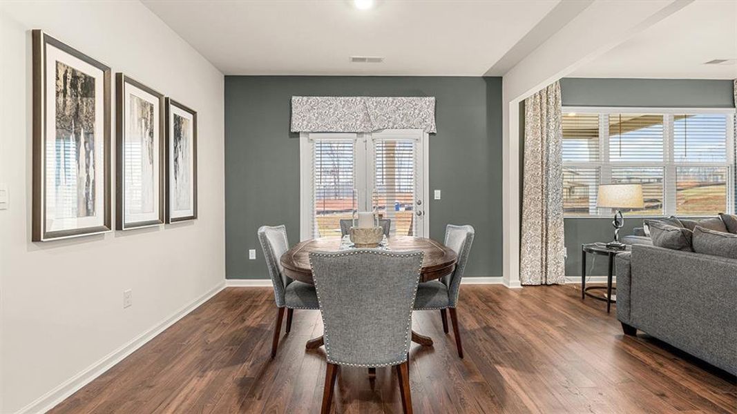 Furnished interior view inside a new home in Brooks Station, Dacula (Image 23).