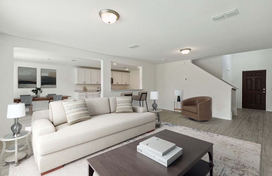 Representative furnished interior of a home built from the Springfield by Centex in Arboretum Estates, Terrell (Image 12).