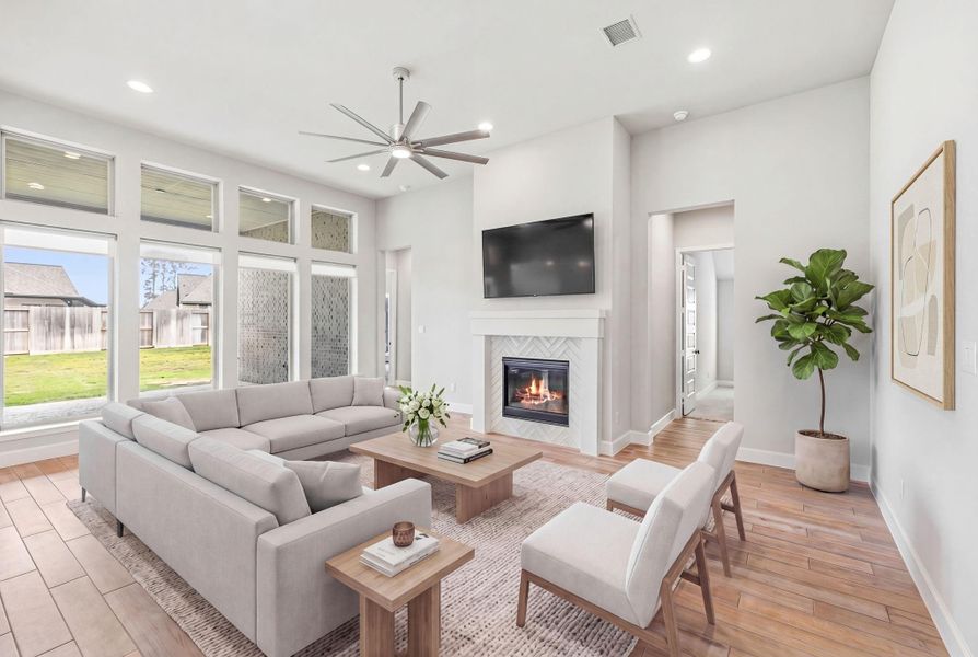 Furnished interior view inside a new home in Riceland, Mont Belvieu (Image 7).