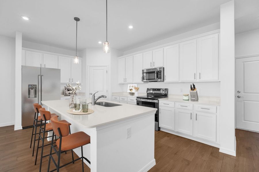 Open Concept Kitchen and Living Area