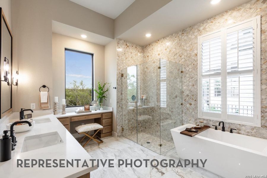Furnished interior view inside a new home in Hallie's Cove, Schertz (Image 6).