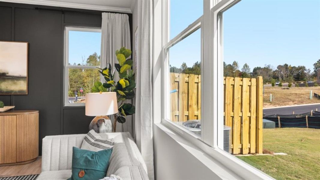 Exterior details and patio area of a home in Oconee Overlook Townhomes, Gainesville (Image 2).