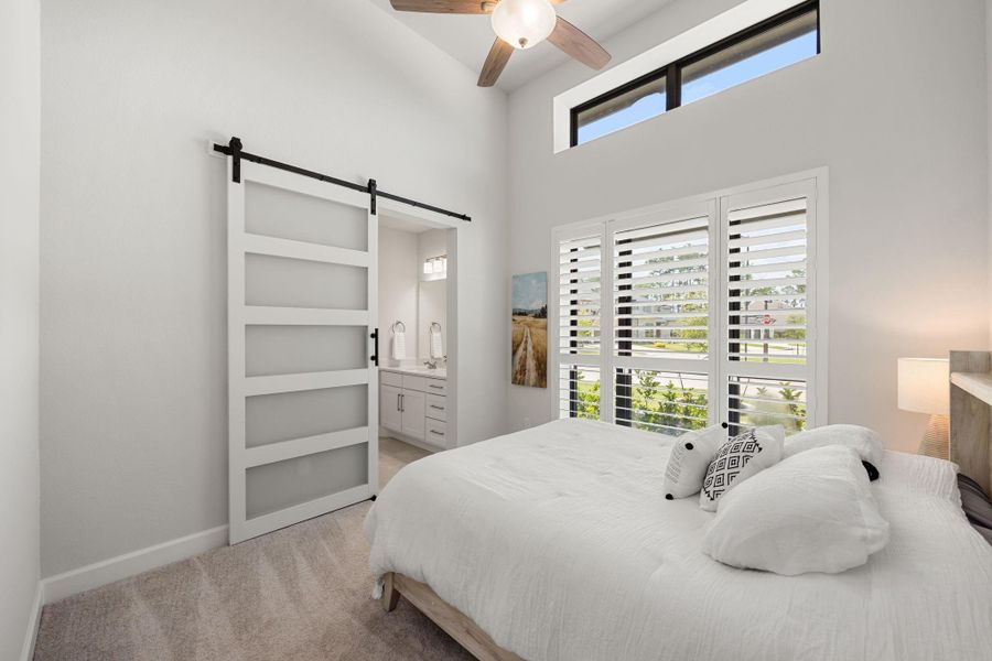 Furnished interior view inside a new home in The Highlands, Porter (Image 39).