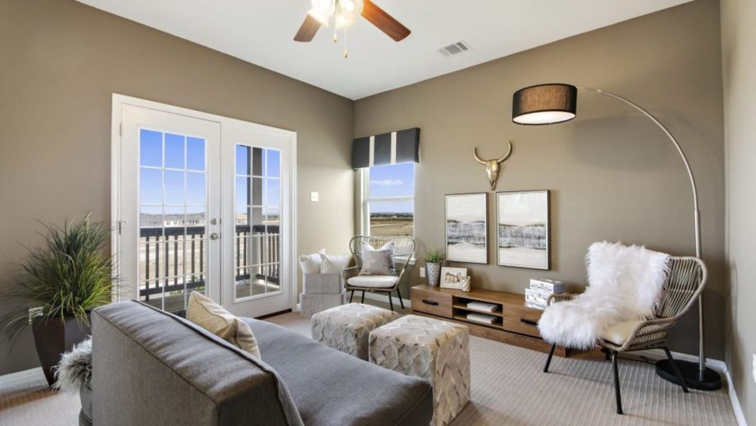 Furnished interior view inside a new home in Saddle Creek, Georgetown (Image 6). Furnished interior view inside a new home in Saddle Creek, Georgetown (Image 6).