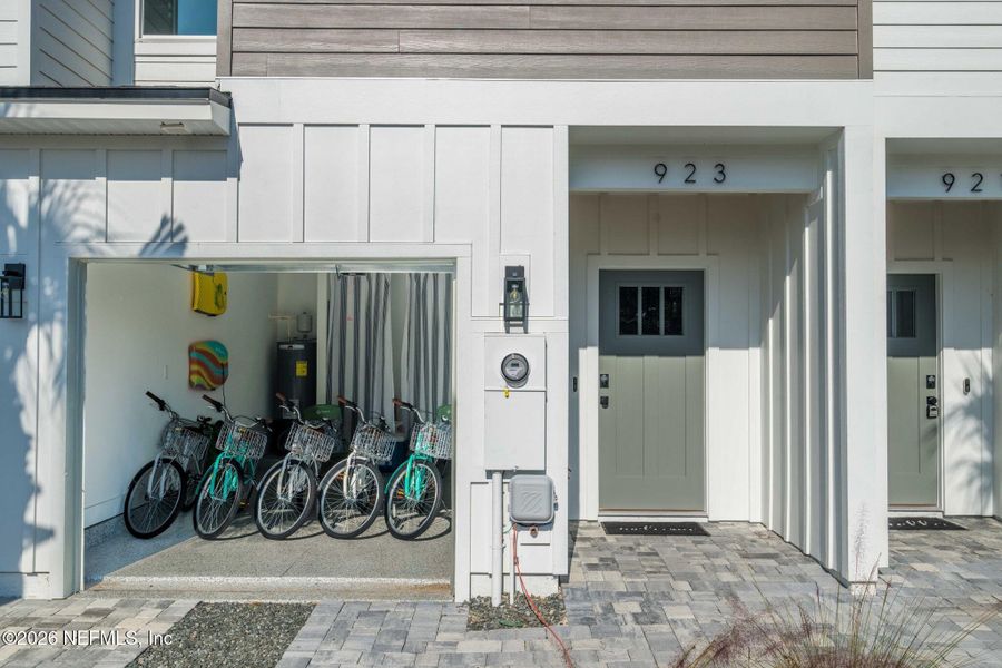Exterior details and patio area of a home in , Jacksonville Beach (Image 3). Exterior details and patio area of a home in , Jacksonville Beach (Image 3).