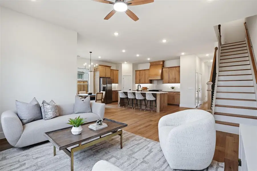 Furnished interior view inside a new home in , Dallas (Image 4). Furnished interior view inside a new home in , Dallas (Image 4).