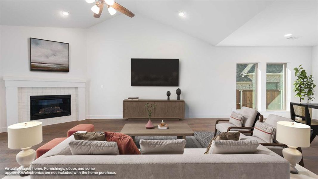 Furnished interior view inside a new home in Terraces 62', Rockwall (Image 10). Furnished interior view inside a new home in Terraces 62', Rockwall (Image 10).