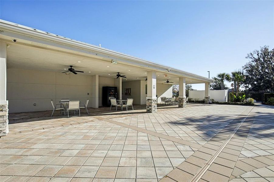 Exterior details and patio area of a home in , Parrish (Image 3).