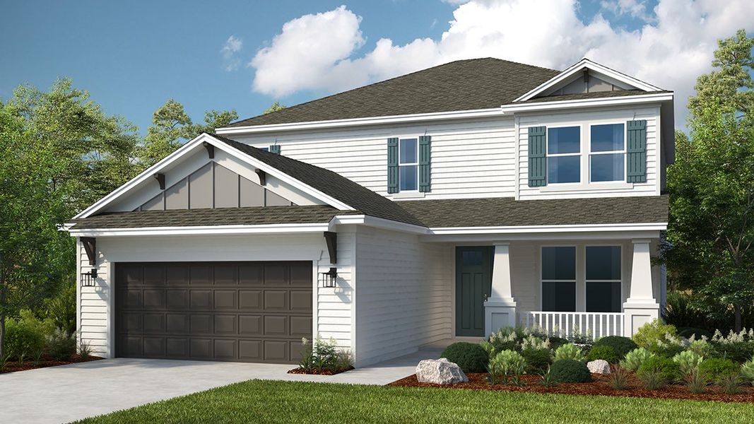 Front exterior of a home in the Osprey Cove community, located in St. Marys, GA (Image 12).