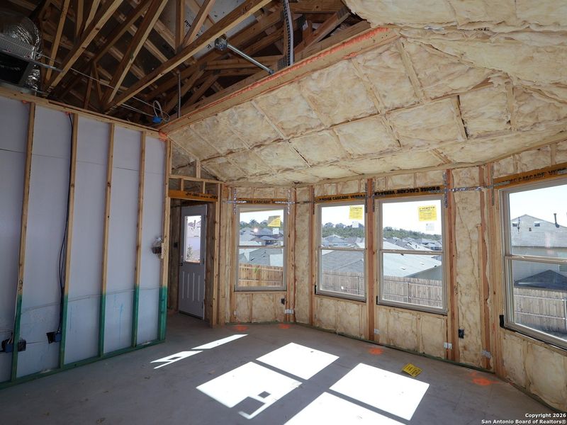 In-progress construction of a new home in Hunters Ranch, San Antonio, TX (Image 30).