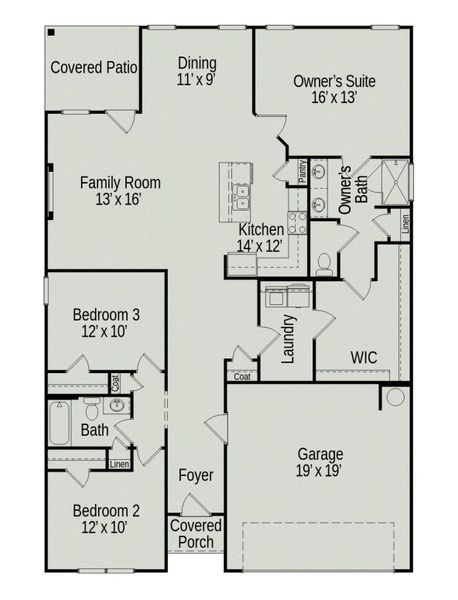 2D floor plan layout of this home in Jackson Hills, Clarksville, TN (Image 4). 2D floor plan layout of this home in Jackson Hills, Clarksville, TN (Image 4).