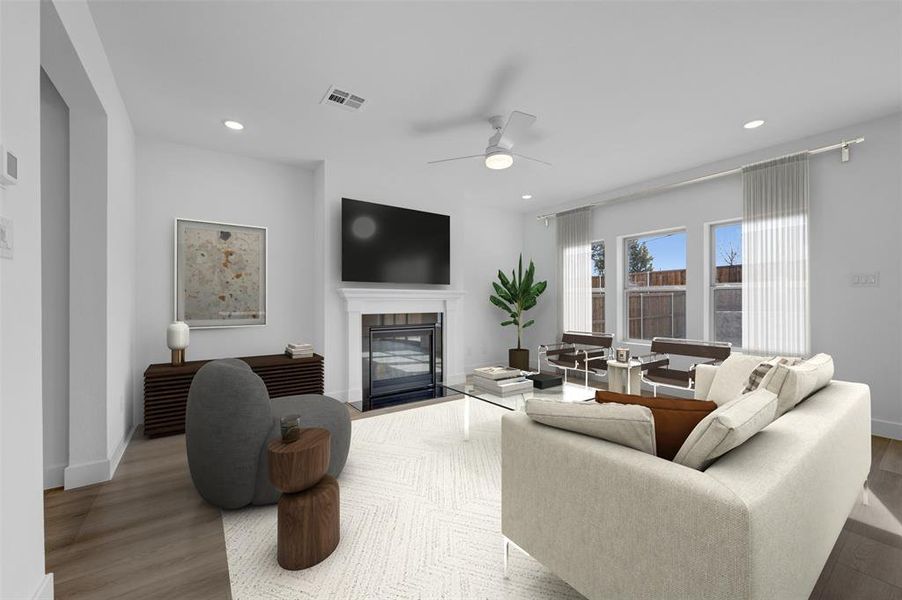 Furnished interior view inside a new home in Heritage Ranch, Sherman (Image 8).