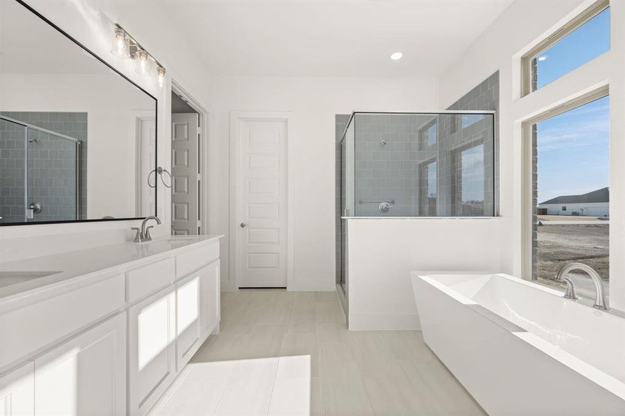 Furnished interior view inside a new home in Settlers Glen, New Fairview (Image 10).