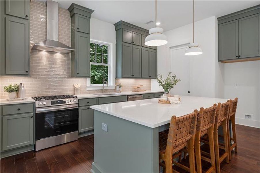 Furnished interior view inside a new home in , Atlanta (Image 18).