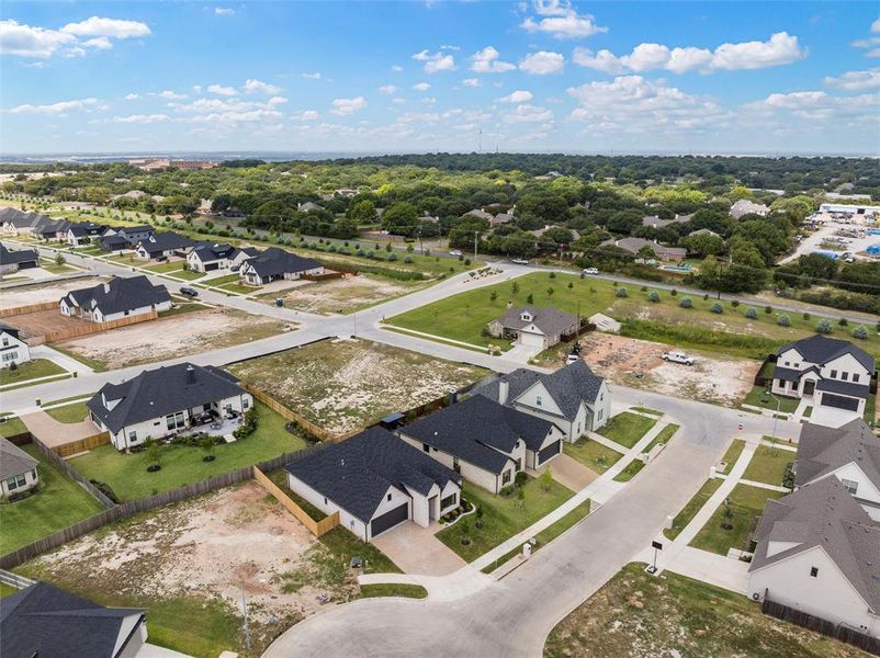 Aerial view of residential area Aerial view of residential area
