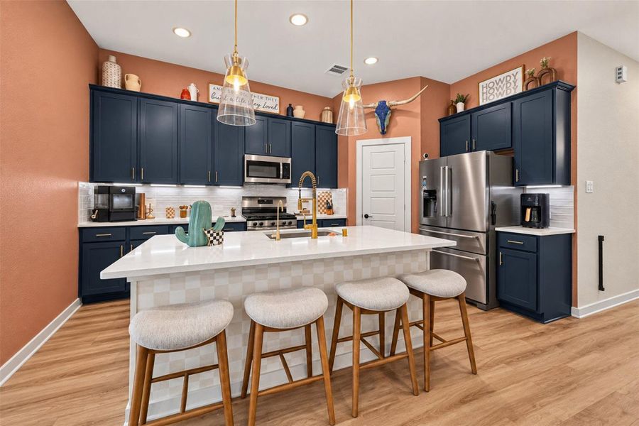 Furnished interior view inside a new home in Sorella, Tomball (Image 8).