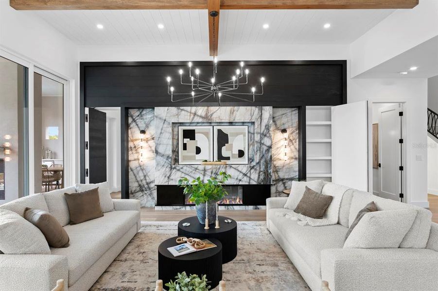 Furnished interior view inside a new home in , Tampa (Image 8).