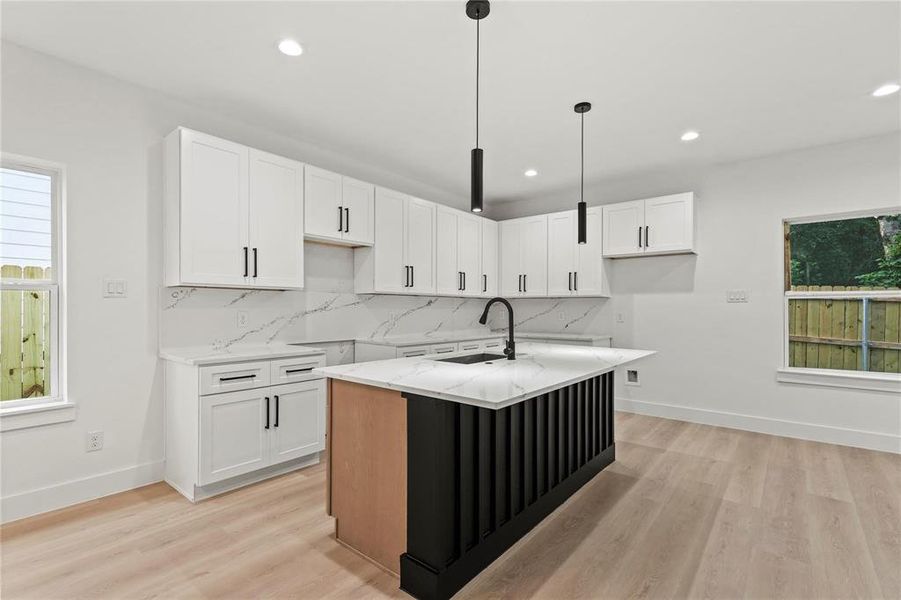 Furnished interior view inside a new home in , Dallas (Image 3).