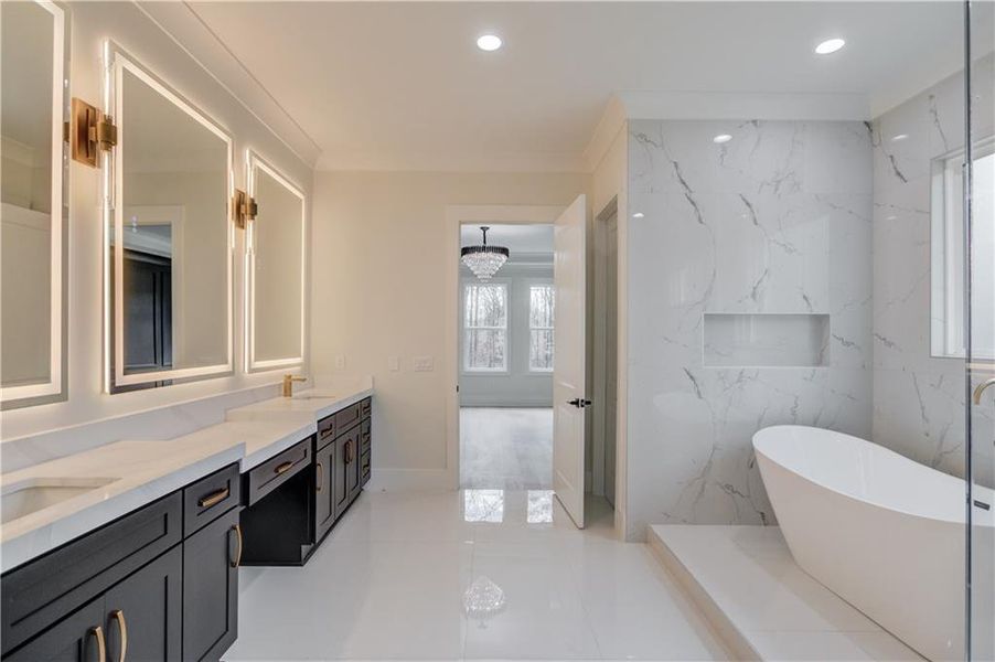 Furnished interior view inside a new home in , Hoschton (Image 6).