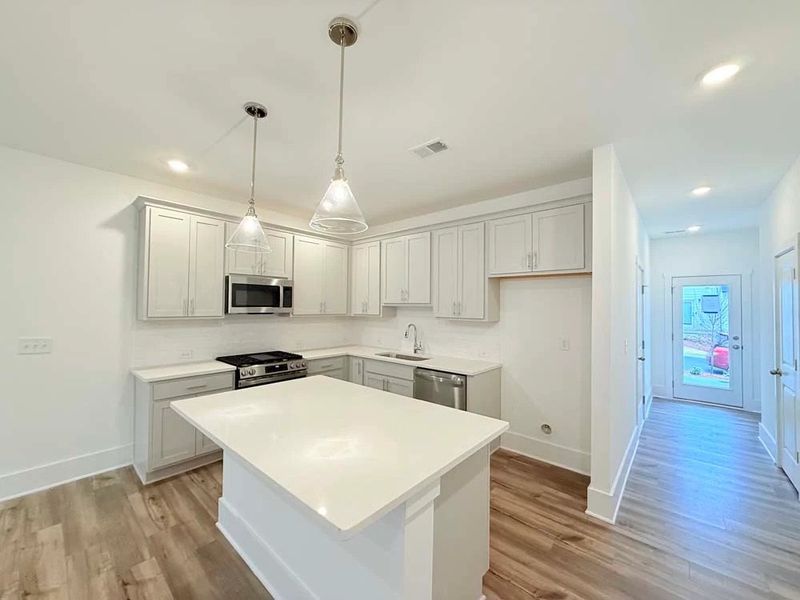 Kitchen featuring Milan Collection Finishes